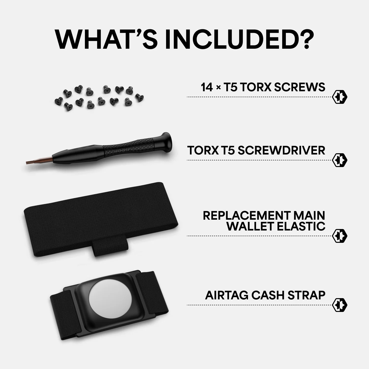 AirTag Cash Strap - Black - Image 4