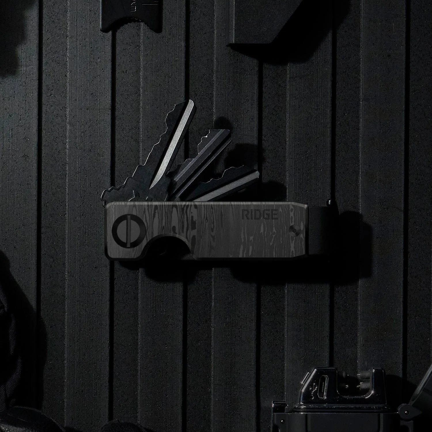 Ridge KeyCase - Black Damascus - Image 5