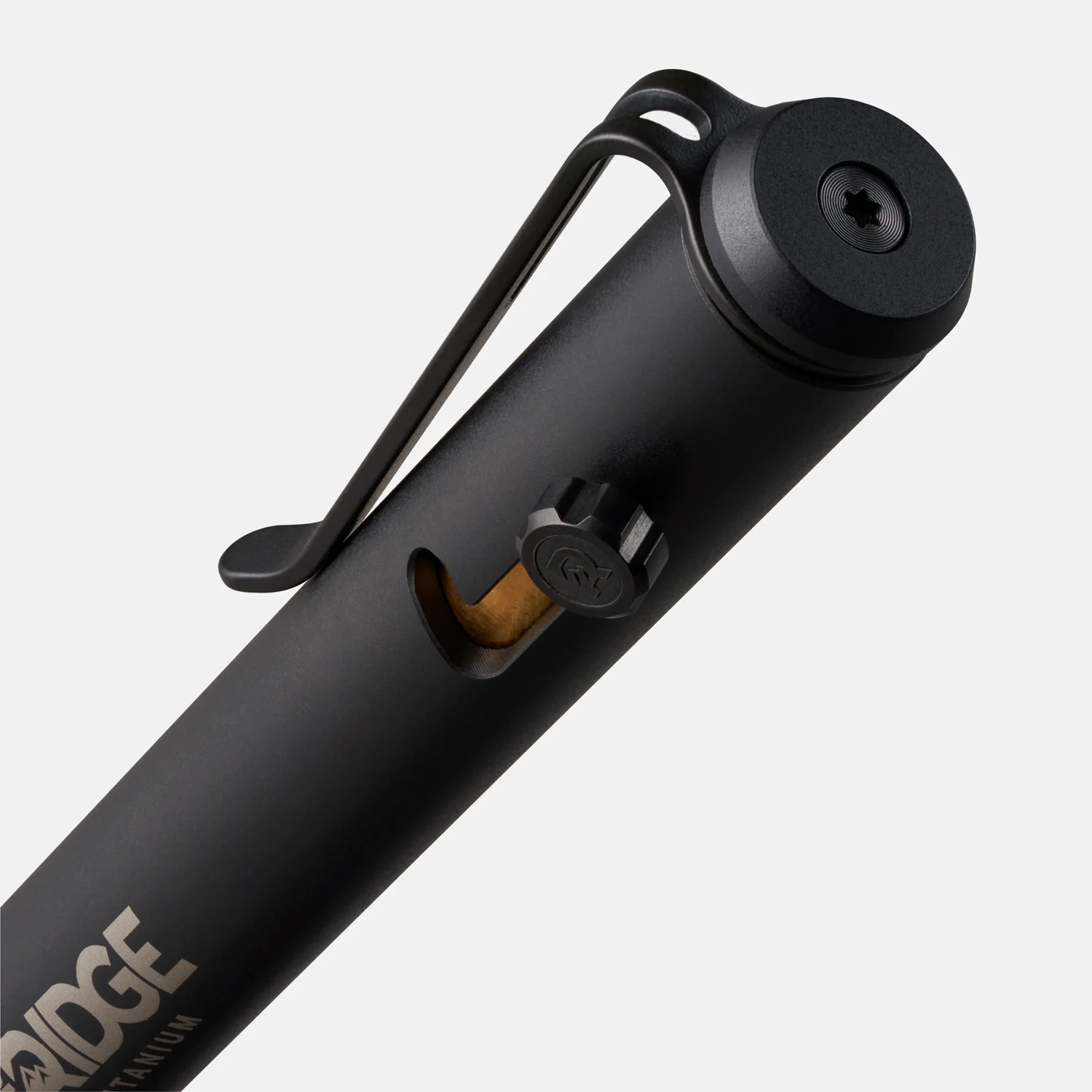 Ridge Bolt Action Pen - Matte Black Titanium - Image 3