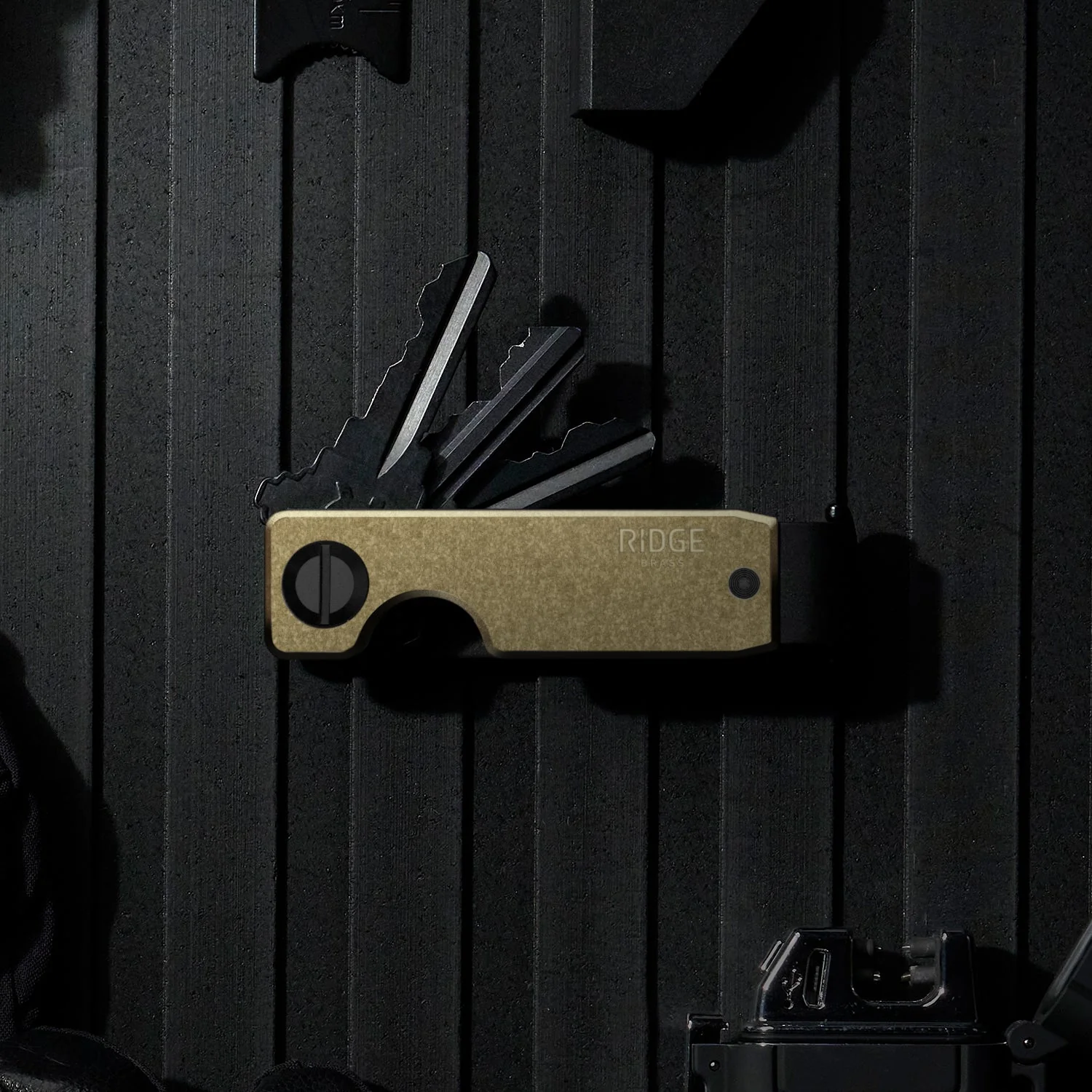 Ridge KeyCase - Brass - Image 5