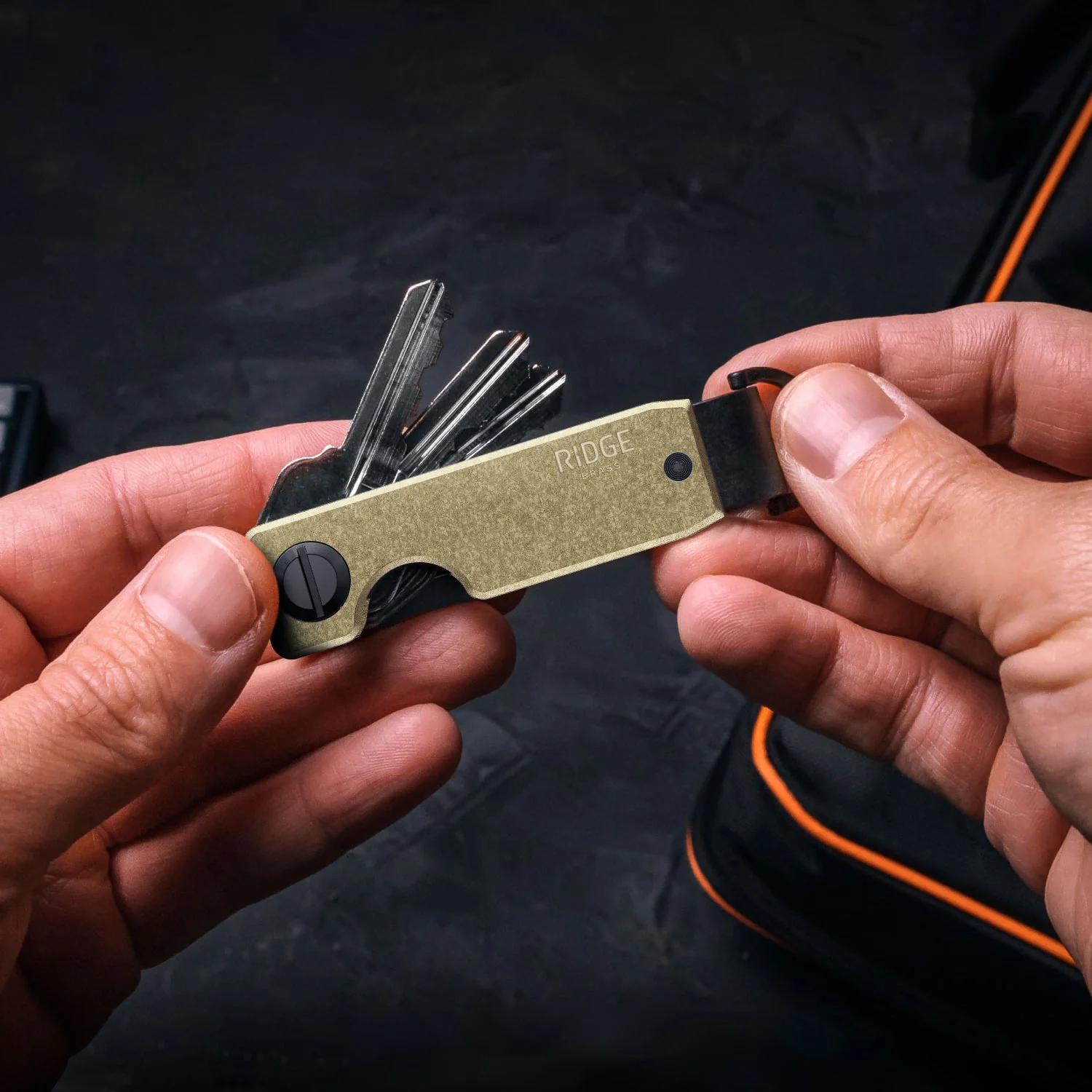 Ridge KeyCase - Brass - Image 6