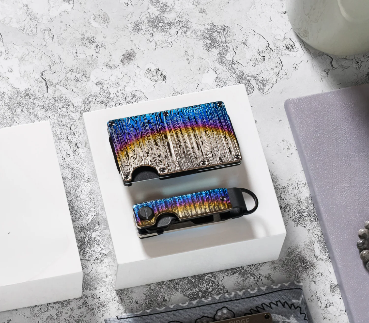 Ridge Wallet - Burnt Damascus - Image 5