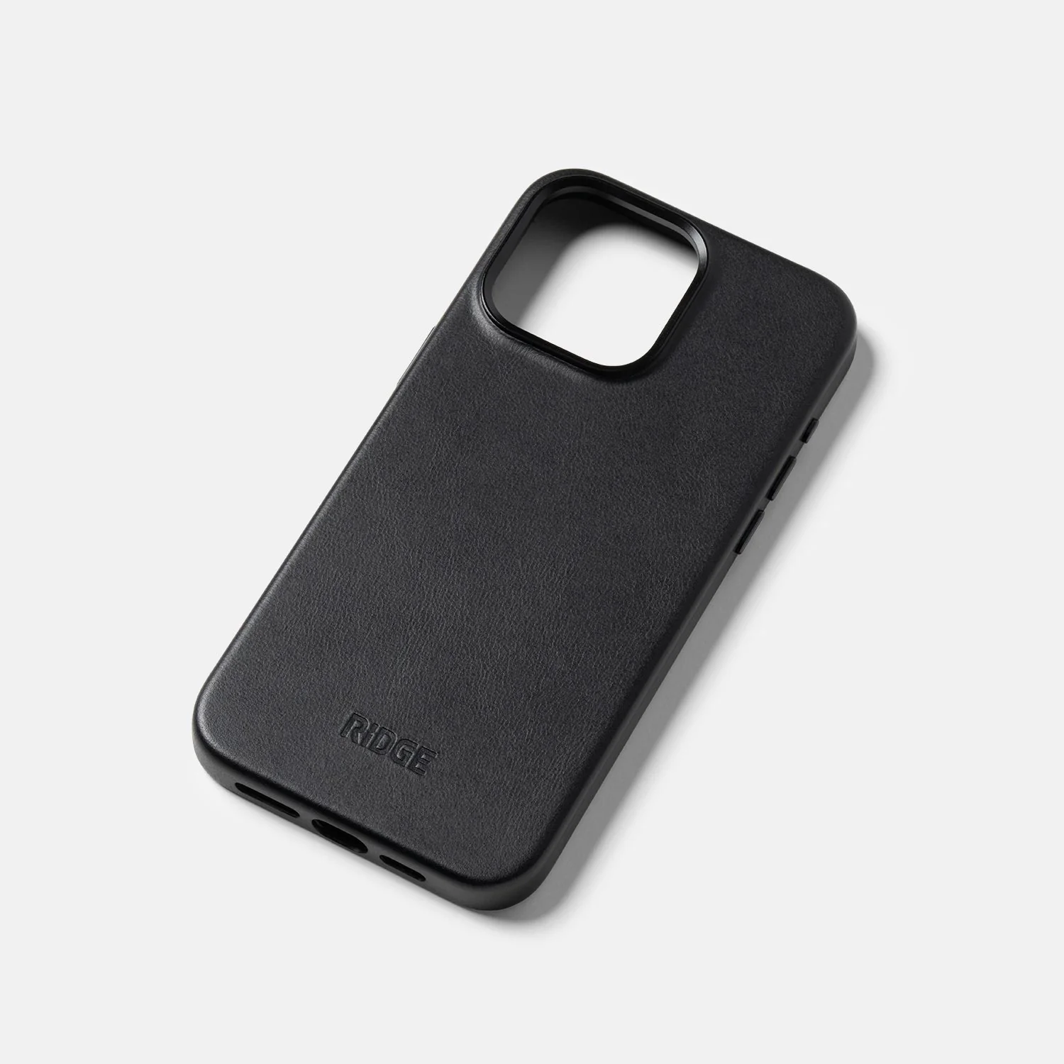 Ridge Phone Case - Midnight Black Leather - iPhone 15 Pro Max - Image 6