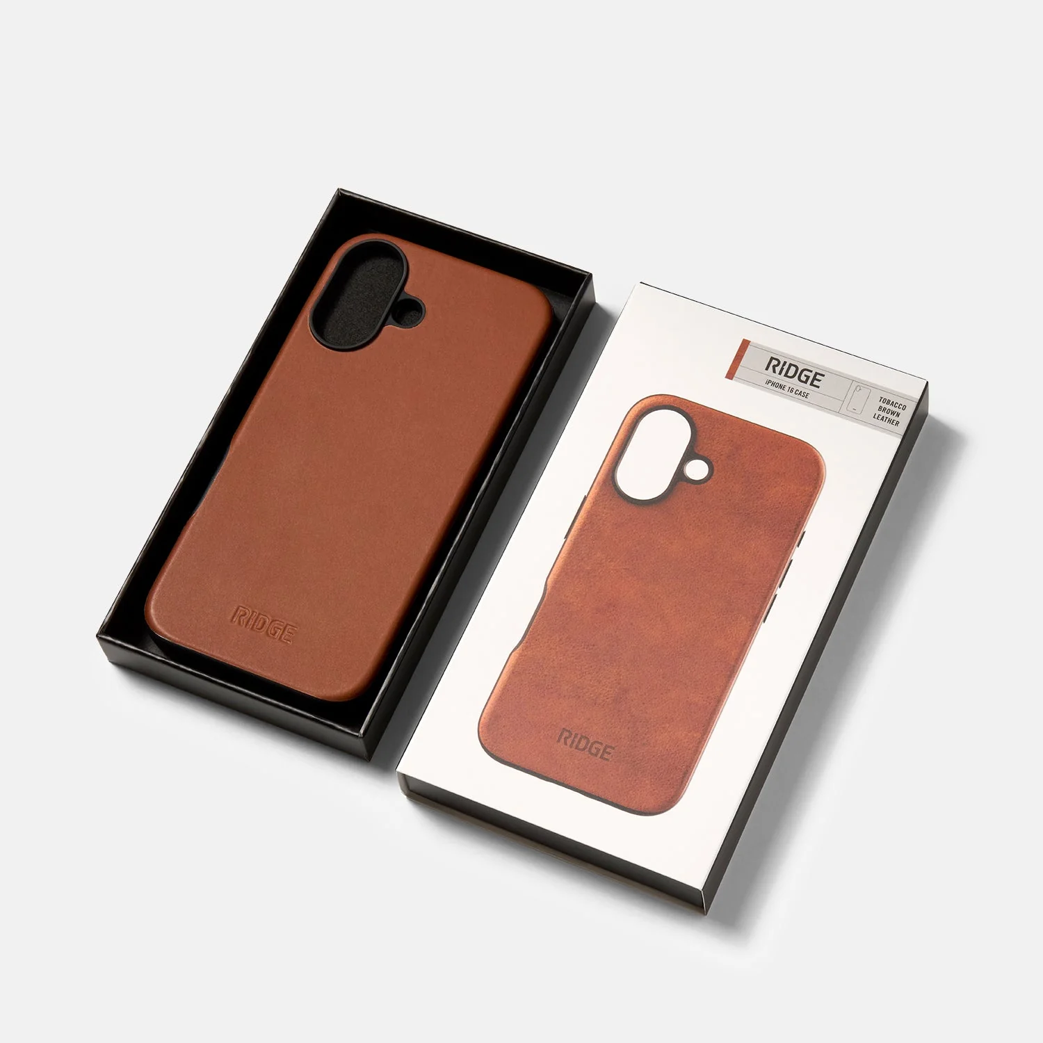 Ridge Phone Case - Tobacco Brown Leather - iPhone 16 - Image 5