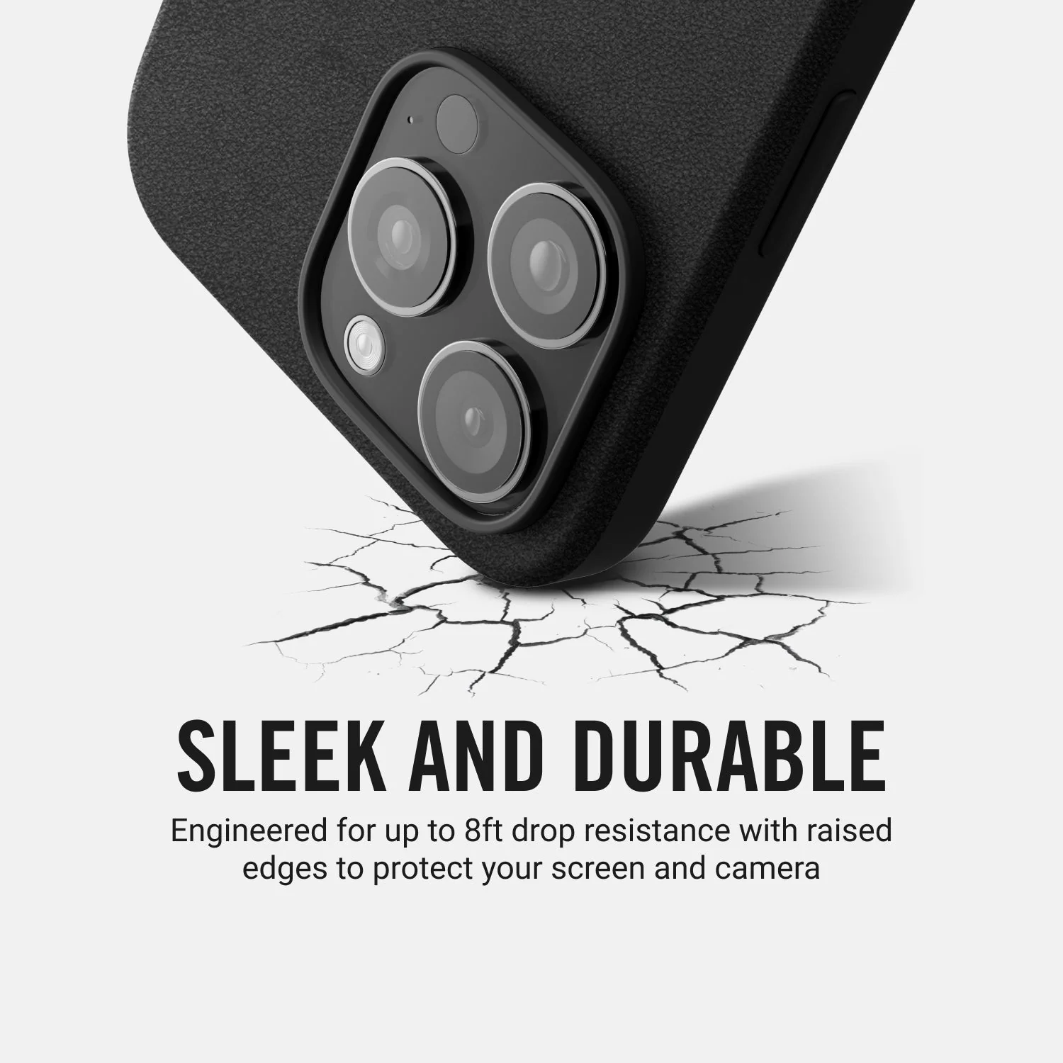 Ridge Phone Case - Midnight Black Leather - iPhone 16 Pro Max - Image 7