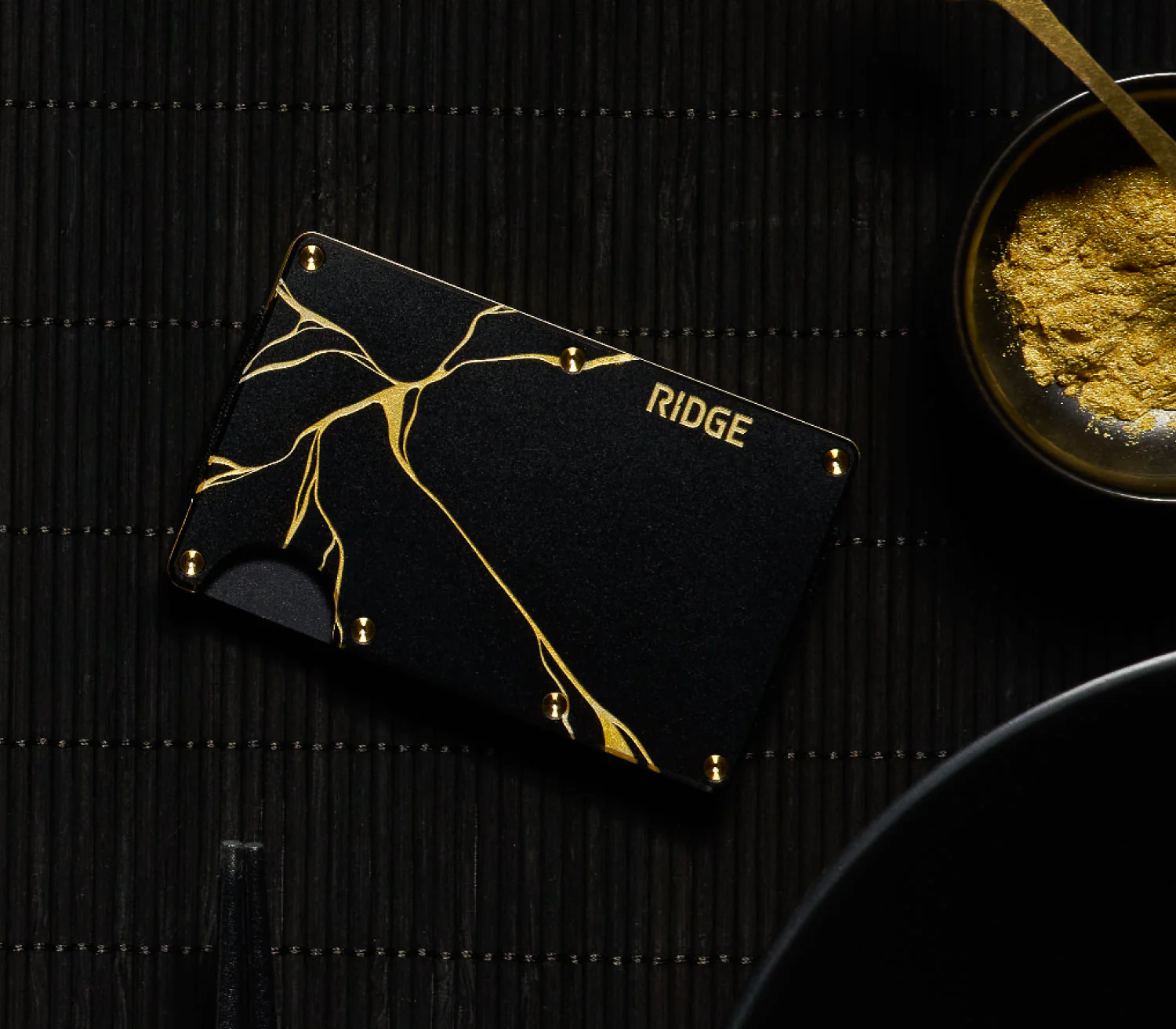 Ridge Wallet - Kintsugi - Black - Image 5