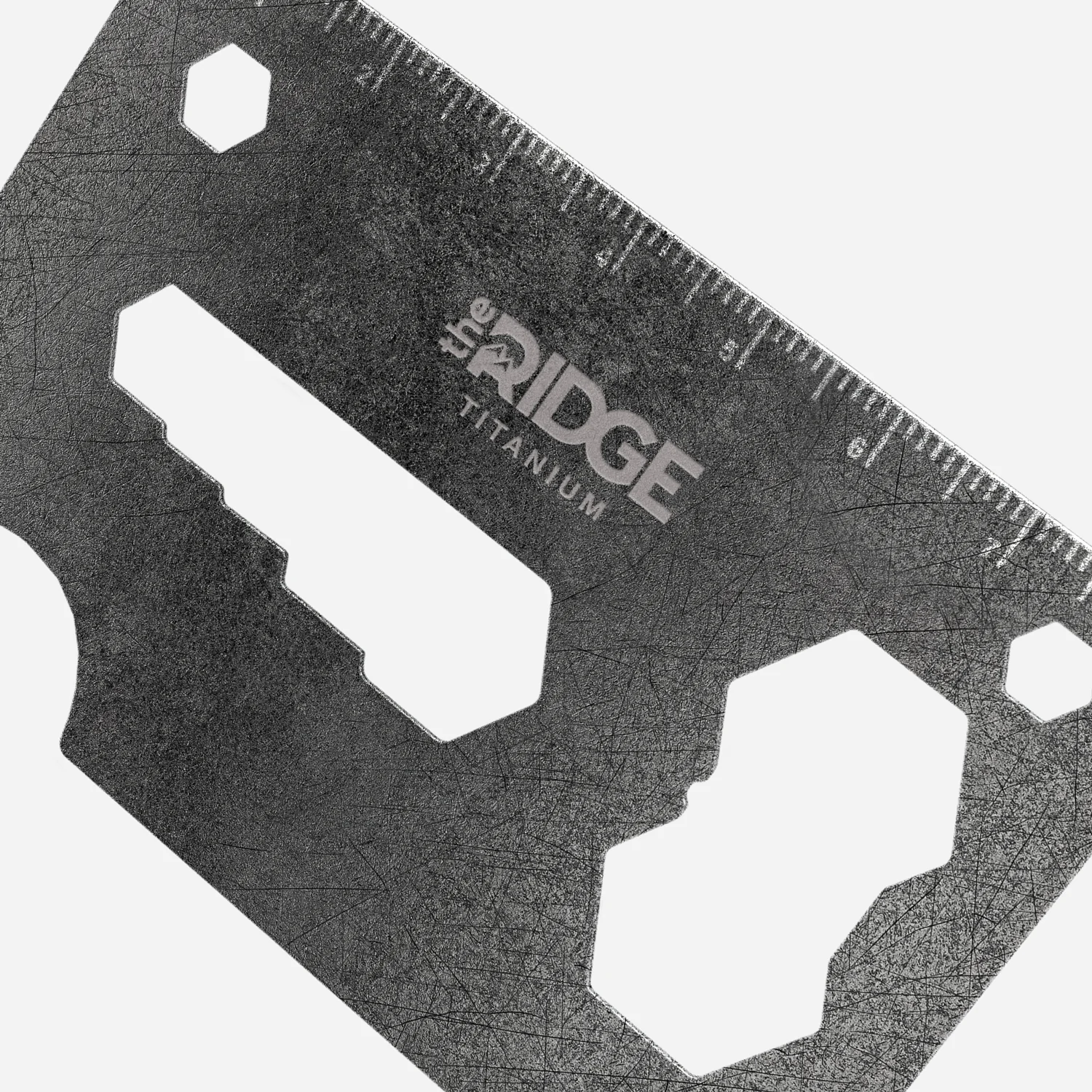 Ridge Wallet Bottle Opener - Stonewashed Titanium - Image 3