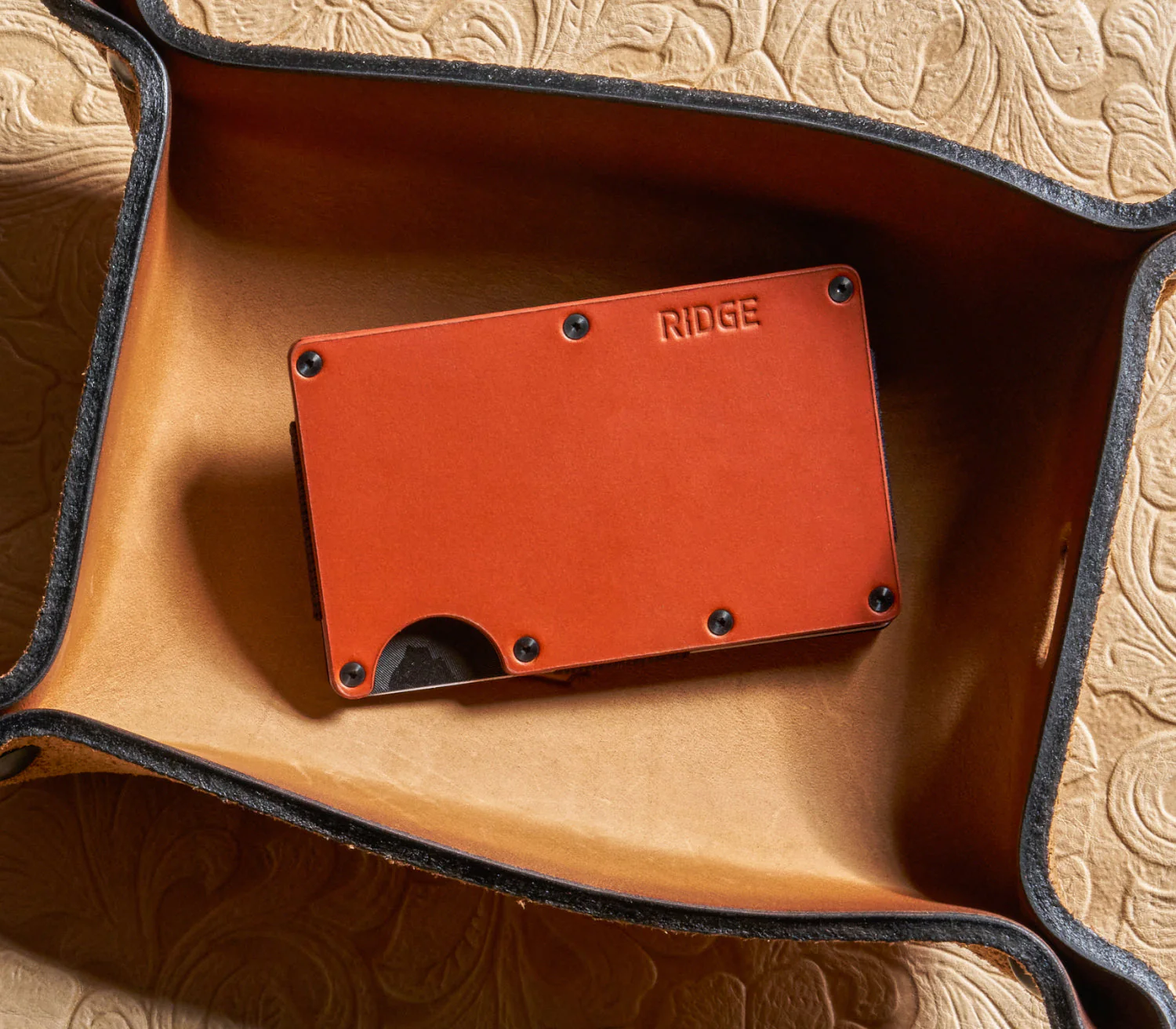 Ridge Wallet - Tobacco Brown Leather - Image 5