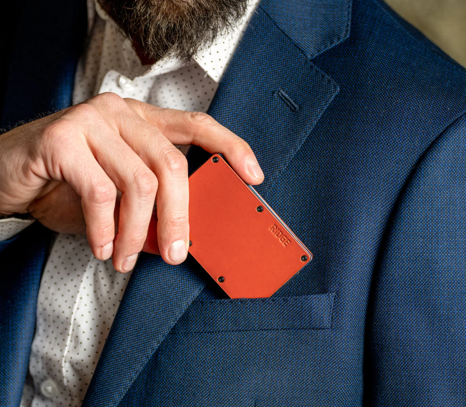 Ridge Wallet - Tobacco Brown Leather - Image 6